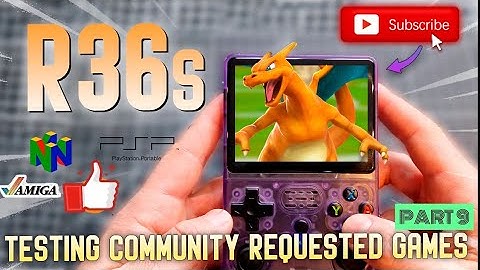 R36s new update (description), testing community requested games part 9 , PSP, N64 ,Amiga