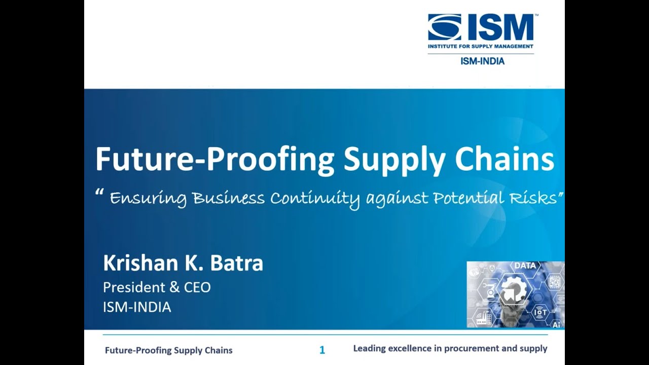 Webinar on Future Proofing Supply Chain - YouTube