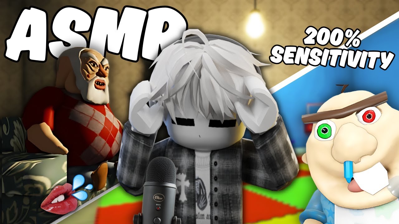 Roblox ASMR ~ Cupped Mouth Sounds At 200% Sensitivity 👄💦