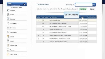 ACORD Forms - How to Email a Combined Forms Package - Choices Software