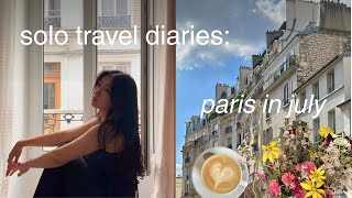 Solo Travel Diaries Paris In July Lazy Lake Days, Cafes, Reading