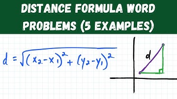 distance formula word problems (5 examples!)