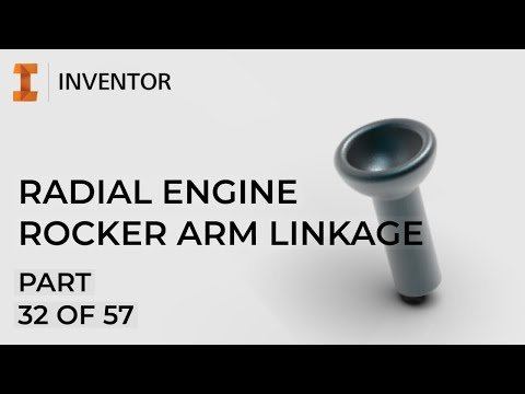 Inventor 2020 | Radial Engine | Rocker Arm Linkage | Vol. 32