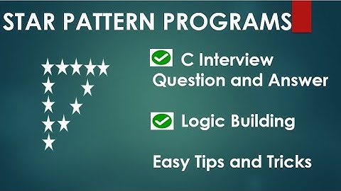 Hollow Star Pattern programs in C in Hindi | C Interview Questions and Answers