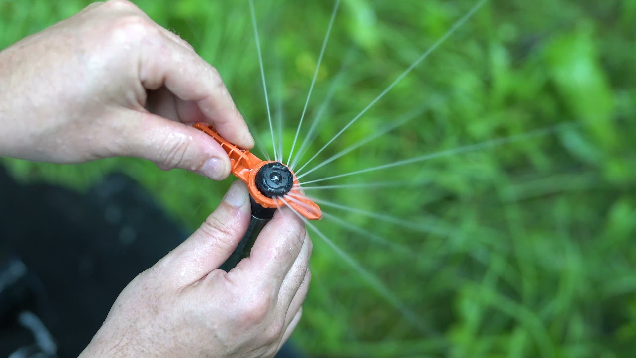 Wurfweite und Beregnungswinkel des MP- Rotators einstellen. Step by Step mit DVS- Beregnung