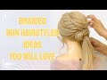 How Cute a Braided Bun|hairforgirls