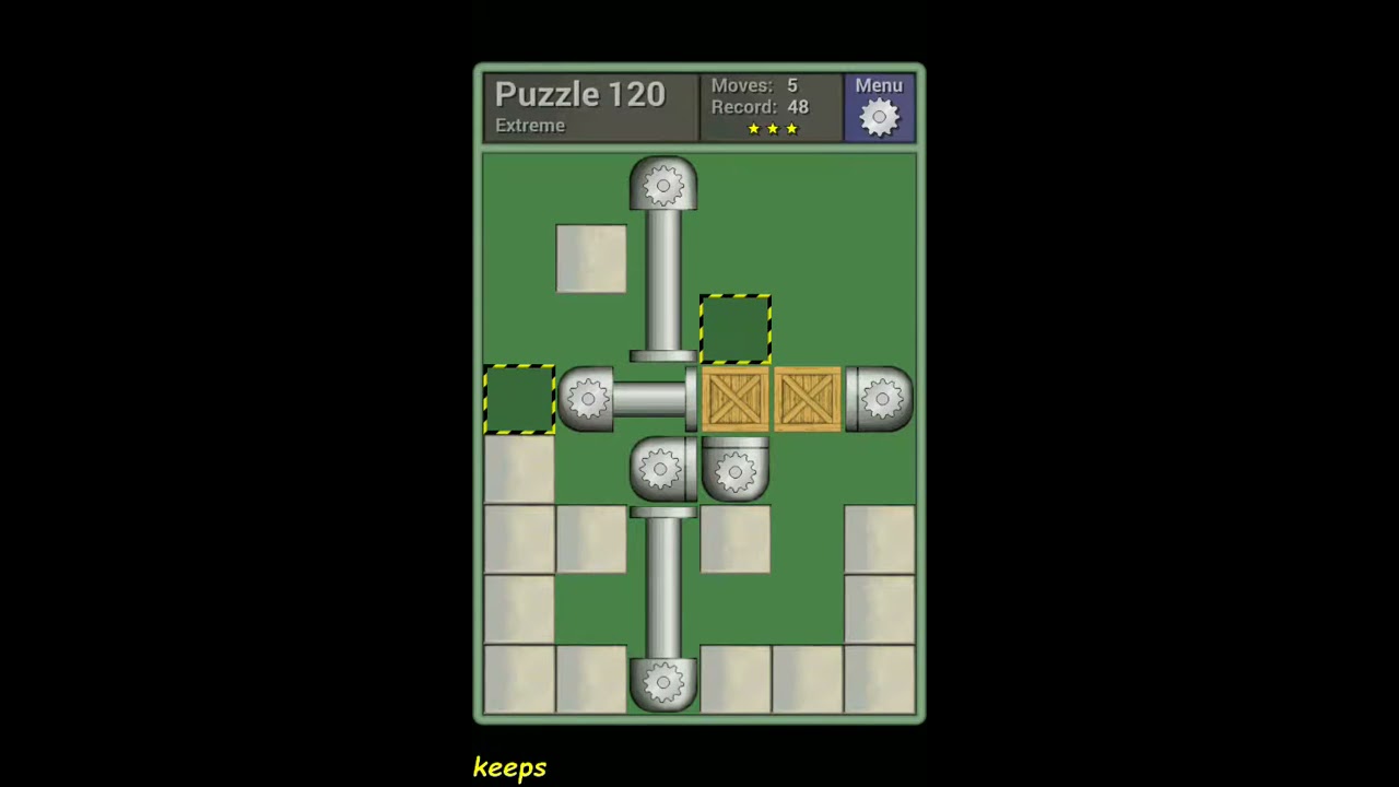 Pushing Machine (Extreme) Level Puzzle 120 - Perfect Solution