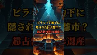 ピラミッド地下に隠された巨大都市?超古代文明の遺産 #雑学 #Shorts #歴史 #都市伝説 #ミステリー