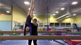 How to spot: Side Handstand + twist
