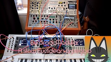 Eurorack Modular - A slow Euclidean arpeggio