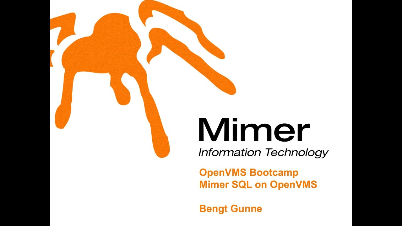 Bengt Gunne on Mimer SQL Database on OpenVMS x86 - YouTube