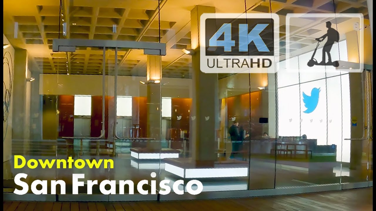 {4K UHD}  Exploring Twitter SOMA San Francisco  |  4K Ultra e-scooter Tour