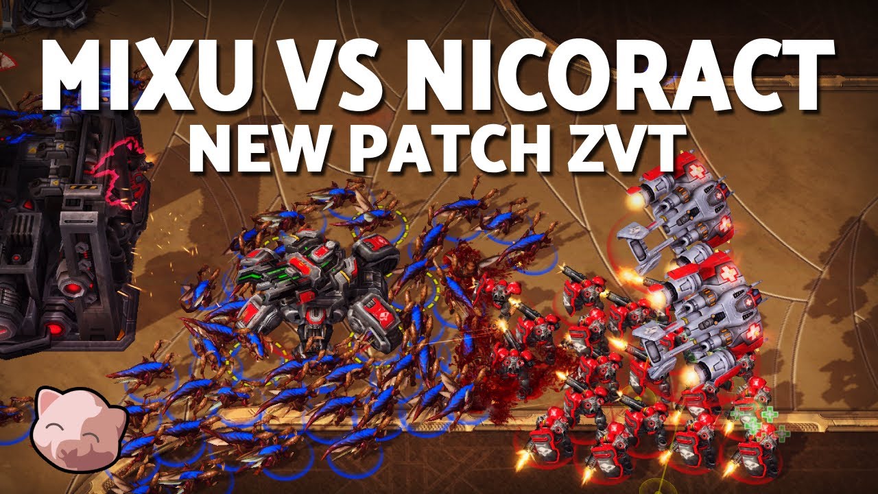 MIXU против NICORACT: новый патч ZvT! | Свинозавр 54 - StarCraft 2