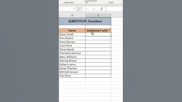 How to use Substitute function in excel? | Excel Substitute function in English.