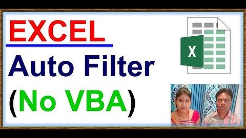 Filter Data Automatically in Excel  |auto filter in excel | excel