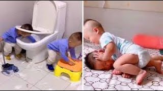 Best Videos of Funny Twin Babies Compilation Twins Baby Video | TOP Cute Baby Doing Funny Thing