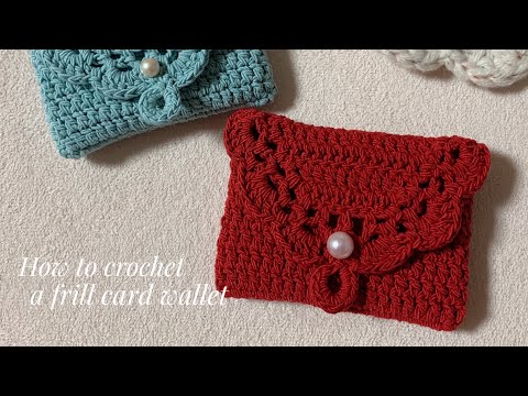 [ENG](코바늘)(왕초보용)카드지갑/휴대폰가방/미니크로스백/힙색/How to crochet a card wallet,phone case,mini cross bag.