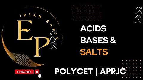 Polycet important questions | Acids,Bases and Salts | Irfan Shaik