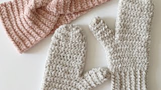 Crochet Velvet Mittens