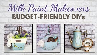 3 Easy Thrift Flips with Milk Paint | Trash to Treasure DIY