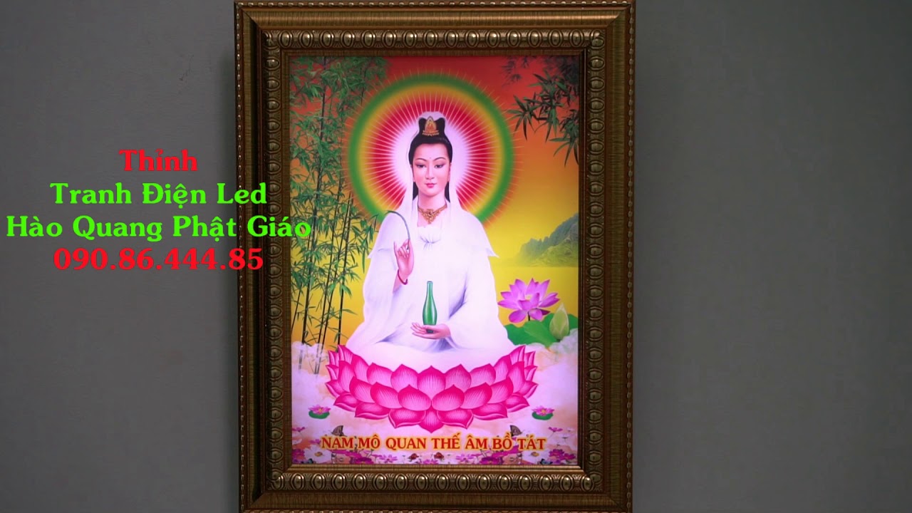 Tranh Phật Bà Quan Âm Ngồi - Tranh Phật Đẹp - Tranh... - youtube
