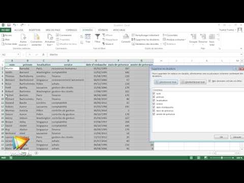 Vidéo: Comment Supprimer Les Valeurs En Double Dans Excel