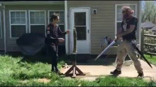 Cutting with the Erbach sword