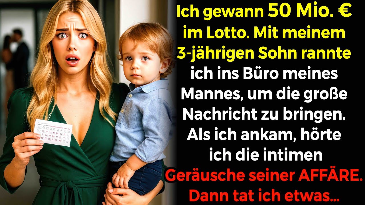 Ich gewann 50 mio € mit unserem Sohn lief ich ins Büro meines Mannes. 👂ankommend hörte... 😡