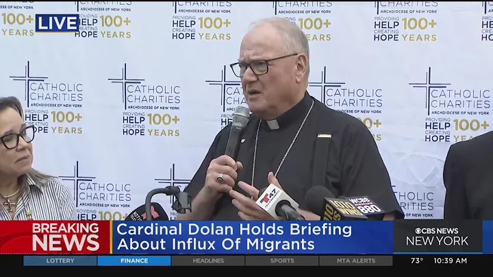 Cardinal Dolan meets with migrants sent from Texas