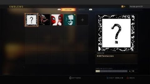XXXTentacion logo emblem bo4 tutorial