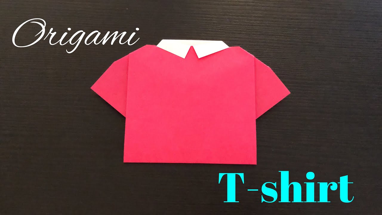 12 Origami T Shirt 折り紙 Tシャツ Youtube