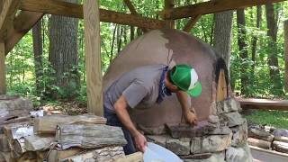 Cob Oven - Patch And Plaster