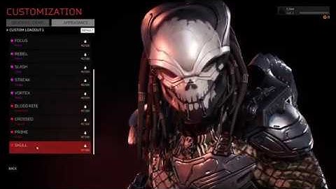 Predator: Hunting Grounds Predator Customization