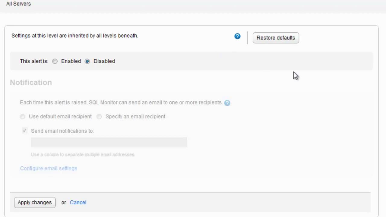 Red gate sql monitor and customizing alerts youtube