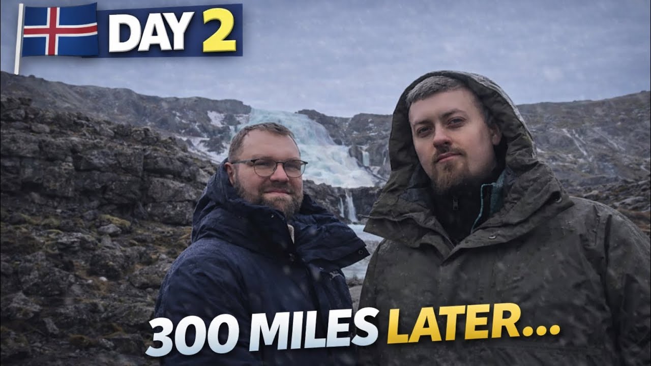 300 миль по заснеженным горам и фьордам 🇮🇸 | Исландия, день 2
