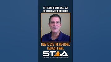 Growing your networking with referral request emails. #lovesportscasting #tips #advice #networking