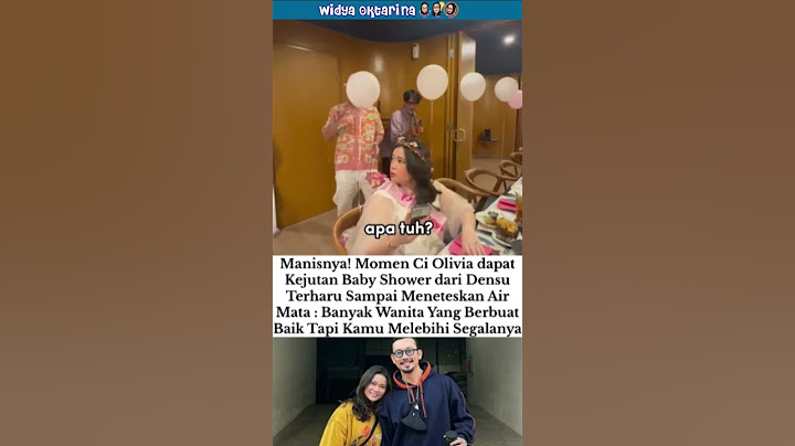 ci oliv dapat surprise baby shower dari densu #oliviaallan #dennysumargo #shorts #ytshorts