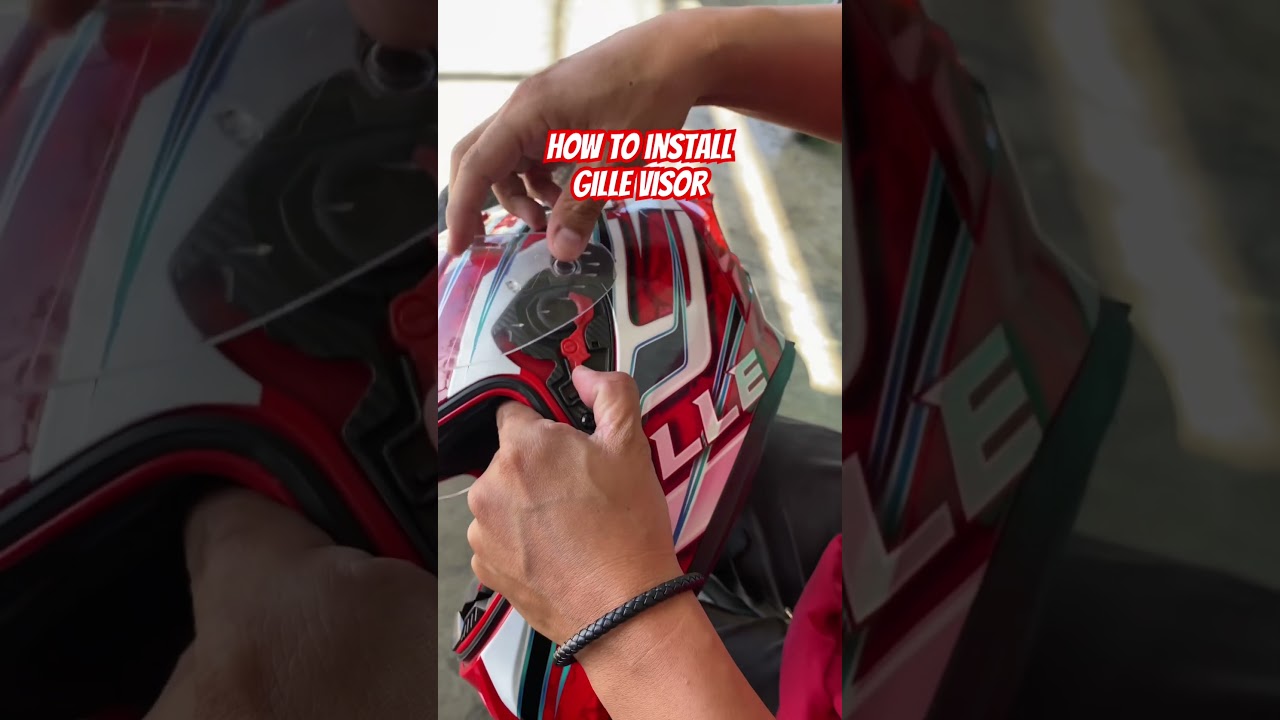 Easy way to install Gille visor | helmet