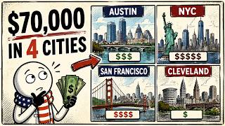 $70,000 in Austin vs. NYC vs. San Francisco vs. Cleveland