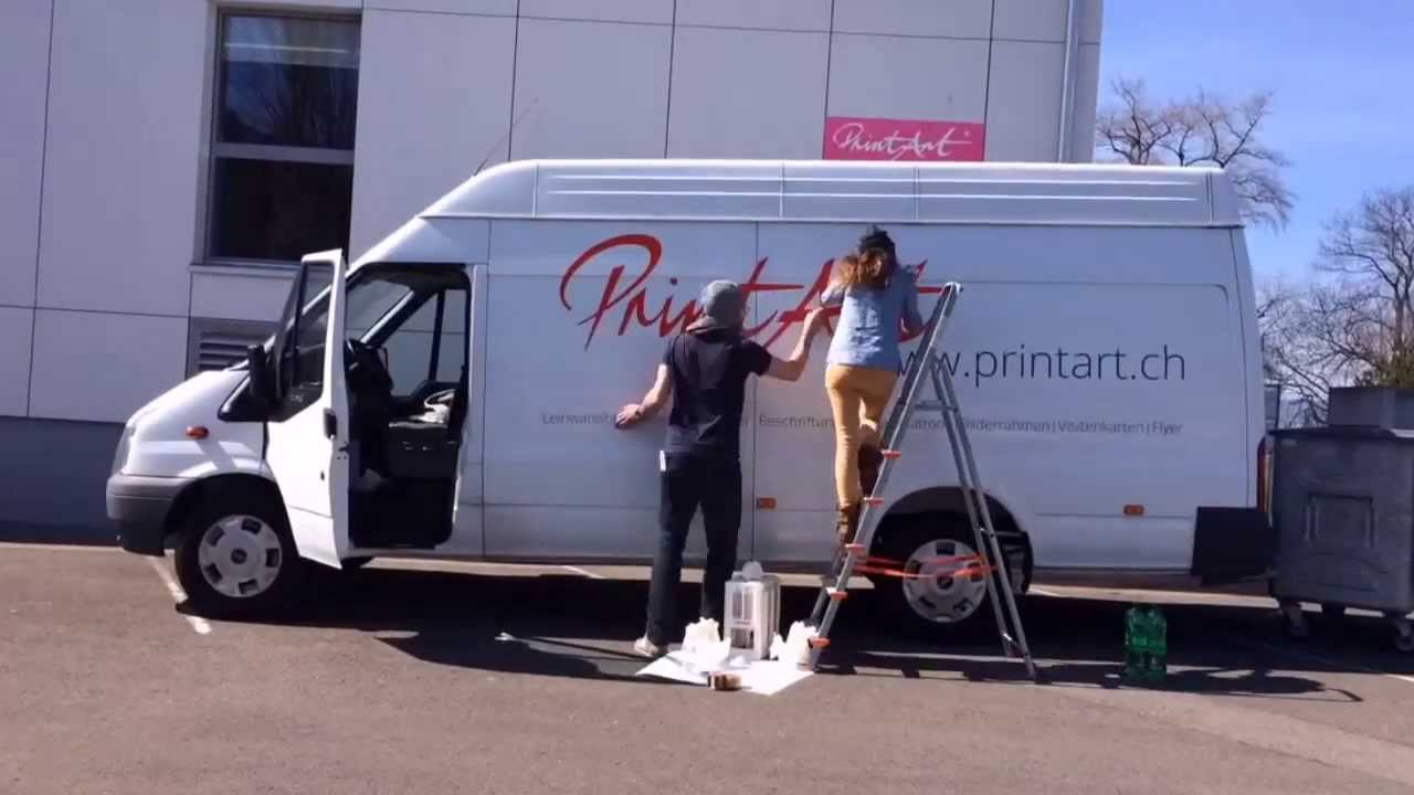 PrintArt Fahrzeugbeschriftung YouTube