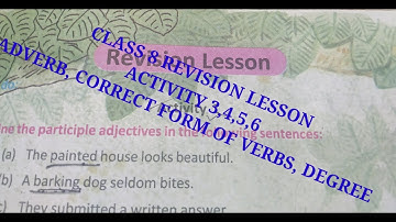 Class 8 english revision lesson, part 2, Activity3,4,5 #revisionlesson #degree#adver