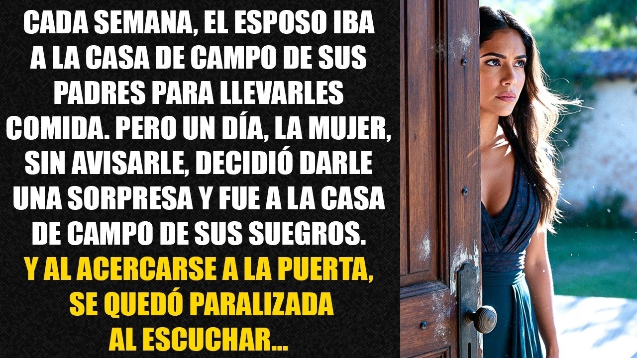Cada semana, el esposo iba a la casa de campo de sus padres para llevarles comida. Pero un día...