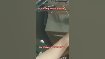 Hang tag stringer machine