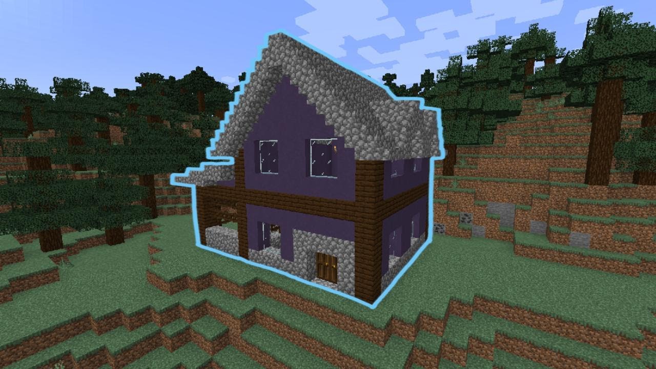 cute minecraft house tutorial (with attached stables)