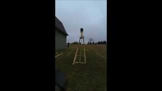 Whipper Trebuchet testing in-line angle