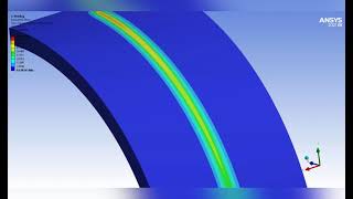 Butt welding of a pipe (the Gaussian distribution model) - ANSYS Workbench
