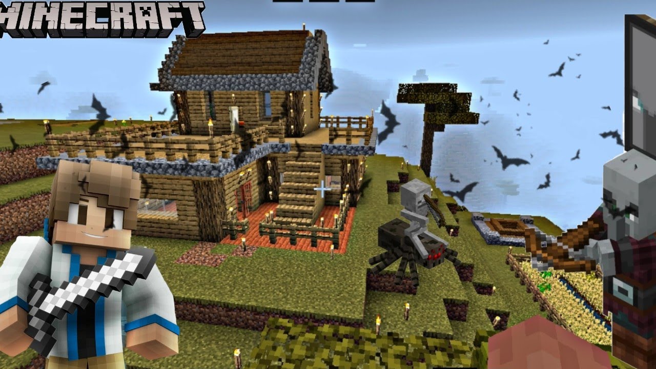 Finally back to my house after long time Minecraft survival series ...