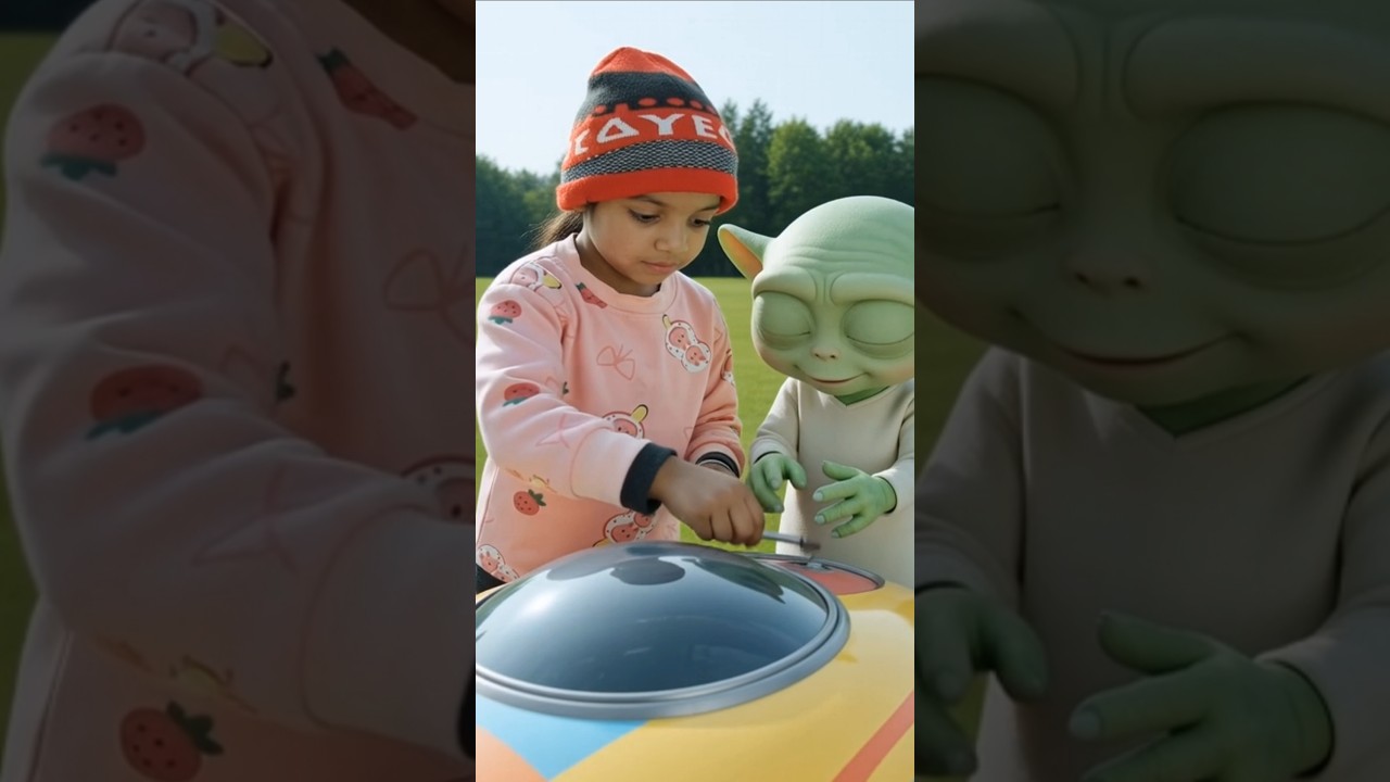 एक लड़की जो एलियन की जंगल में मदद करती है!! alien real story 2026!!#shorts #alien