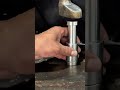 Hydraulic Press Machine Compressing Steel Wool into Solid Metal Cylinder