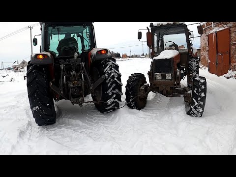 Рабочие будни в колхозе! Отбуксировали ТТР 401!